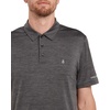 image:imageVolcom Mens Hazard Performance Short Sleeve Lightweight Golf PoloHeather Black
