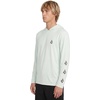 image:imageVolcom Mens Long Sleeve Hooded Rashguard UPF 50 Sun Protection QuickDryBlue Heather
