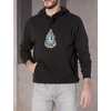 image:imageVolcom Mens Pullover Logo Fleece Hooded Sweatshirt  Soft Brushed Interior Classic Fit Kangaroo Pocket Ribbed Cuffs amp HemBlack Black