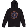 image:imageVolcom Mens Pullover Logo Fleece Hooded Sweatshirt  Soft Brushed Interior Classic Fit Kangaroo Pocket Ribbed Cuffs amp HemBlack Po