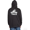image:imageVolcom Mens Pullover Logo Fleece Hooded Sweatshirt  Soft Brushed Interior Classic Fit Kangaroo Pocket Ribbed Cuffs amp HemCruiser Black