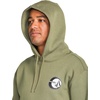 image:imageVolcom Mens Pullover Logo Fleece Hooded Sweatshirt  Soft Brushed Interior Classic Fit Kangaroo Pocket Ribbed Cuffs amp HemDownhill Wintermoss