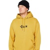 image:imageVolcom Mens Pullover Logo Fleece Hooded Sweatshirt  Soft Brushed Interior Classic Fit Kangaroo Pocket Ribbed Cuffs amp HemHoney Gold