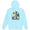 image:imageVolcom Mens Pullover Logo Fleece Hooded Sweatshirt  Soft Brushed Interior Classic Fit Kangaroo Pocket Ribbed Cuffs amp HemHorizon Blue