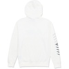 image:imageVolcom Mens Pullover Logo Fleece Hooded Sweatshirt  Soft Brushed Interior Classic Fit Kangaroo Pocket Ribbed Cuffs amp HemOff White Heather