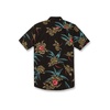 image:imageVolcom Mens Regular Marble Floral Short Sleeve Button Down Hawaiian ShirtBlack Combo