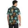 image:imageVolcom Mens Regular Marble Floral Short Sleeve Button Down Hawaiian ShirtBlack Green