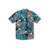 image:imageVolcom Mens Regular Marble Floral Short Sleeve Button Down Hawaiian ShirtBlack Leaf