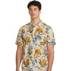 image:imageVolcom Mens Regular Marble Floral Short Sleeve Button Down Hawaiian ShirtDirty White