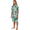 image:imageVolcom Mens Regular Marble Floral Short Sleeve Button Down Hawaiian ShirtIce