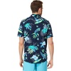 image:imageVolcom Mens Regular Marble Floral Short Sleeve Button Down Hawaiian ShirtNavy Sunriser