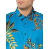 image:imageVolcom Mens Regular Marble Floral Short Sleeve Button Down Hawaiian ShirtOcean Teal