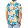 image:imageVolcom Mens Regular Marble Floral Short Sleeve Button Down Hawaiian ShirtSalmon