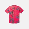 image:imageVolcom Mens Regular Marble Floral Short Sleeve Button Down Hawaiian ShirtWashed Ruby