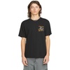 image:imageVolcom Mens Short Sleeve Workwear TShirt  Heavyweight Cotton Durable TeeBlack Pour