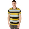 image:imageVolcom Mens Striped Knit TShirt  Short Sleeve Crewneck Tee Soft Cotton JerseyCool Blue
