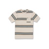 image:imageVolcom Mens Striped Knit TShirt  Short Sleeve Crewneck Tee Soft Cotton JerseyWhite Flash Warsaw