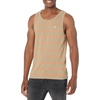 image:imageVolcom Mens Sylvan Striped Tank Top  Soft Cotton Sleeveless Shirt with Yarndye Stripe PatternKhaki