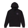 image:imageVolcom Mens Pullover Logo Fleece Hooded Sweatshirt  Soft Brushed Interior Classic Fit Kangaroo Pocket Ribbed Cuffs amp HemBlack Po