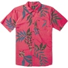 image:imageVolcom Mens Regular Marble Floral Short Sleeve Button Down Hawaiian ShirtWashed Ruby