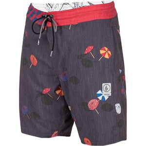 image:imageVolcom Mens 18 Boardshorts  Stretch Swim Trunks with Drawstring Waist and Back Flap PocketCharred
