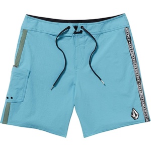 image:imageVolcom Mens 18 Boardshorts  Stretch Swim Trunks with Drawstring Waist and Back Flap PocketUsed Blue