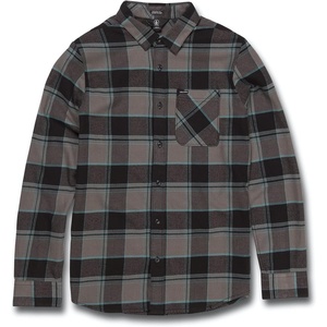 image:imageVolcom Mens Caden Plaid Long SleeveBlack Green