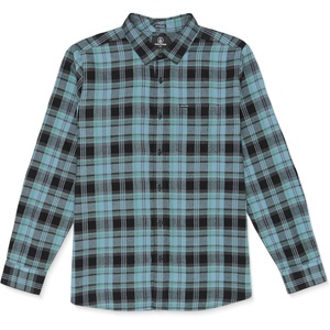 image:imageVolcom Mens Caden Plaid Long SleeveBlue Rinser