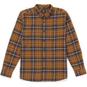 image:imageVolcom Mens Caden Plaid Long SleeveChestnut Brown