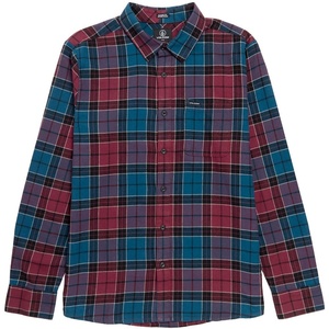 image:imageVolcom Mens Caden Plaid Long SleeveCosmic Blue Blue