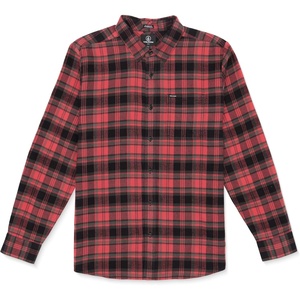image:imageVolcom Mens Caden Plaid Long SleeveCranberry