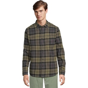 image:imageVolcom Mens Caden Plaid Long SleeveDark Olive Green