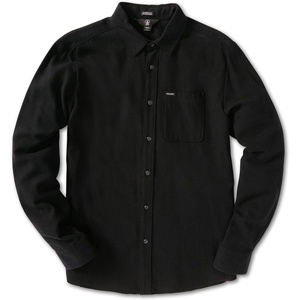 image:imageVolcom Mens Caden Solid Long Sleeve Button Down ShirtBlack