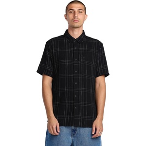image:imageVolcom Mens Date Knight Short Sleeve Classic Fit Button Down ShirtNew Black