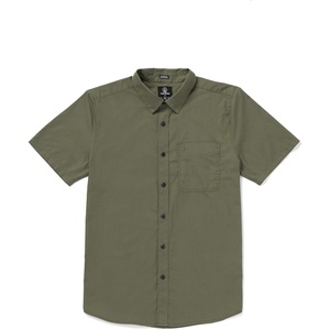 image:imageVolcom Mens Date Knight Short Sleeve Classic Fit Button Down ShirtWintermoss