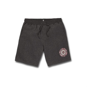 image:imageVolcom Mens Elastic Waist SweatShorts with Drawstring  Fleece Lounge Shorts Soft Cotton Blend Relaxed FitHeather Booker