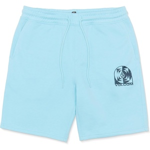 image:imageVolcom Mens Elastic Waist SweatShorts with Drawstring  Fleece Lounge Shorts Soft Cotton Blend Relaxed FitHorizon Blue