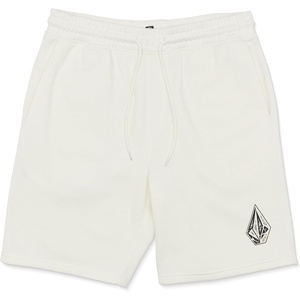 image:imageVolcom Mens Elastic Waist SweatShorts with Drawstring  Fleece Lounge Shorts Soft Cotton Blend Relaxed FitOff White Heather