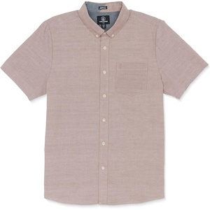 image:imageVolcom Mens Everett Oxford Short Sleeve Button Down Woven ShirtNutmeg