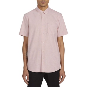 image:imageVolcom Mens Everett Oxford Short Sleeve Button Down Woven ShirtPink