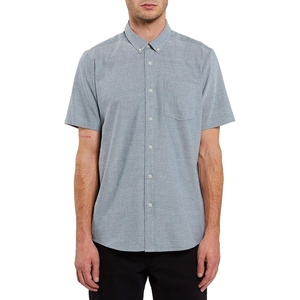 image:imageVolcom Mens Everett Oxford Short Sleeve Button Down Woven ShirtRincon Blue