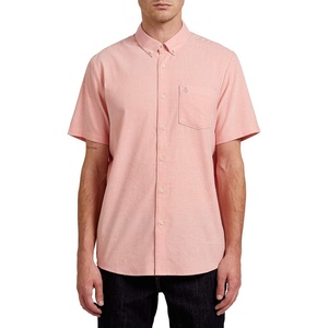 image:imageVolcom Mens Everett Oxford Short Sleeve Button Down Woven ShirtSalmon