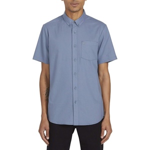image:imageVolcom Mens Everett Oxford Short Sleeve Button Down Woven ShirtStormy Blue