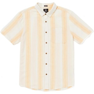 image:imageVolcom Mens Flaxstone Short Sleeve Button Down Shirt OffWhite