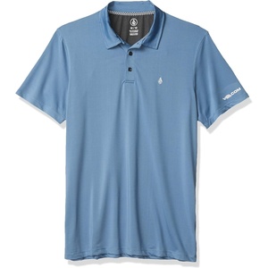 image:imageVolcom Mens Hazard Performance Short Sleeve Lightweight Golf PoloBlue Rinse
