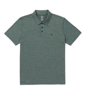 image:imageVolcom Mens Hazard Performance Short Sleeve Lightweight Golf PoloFir Green