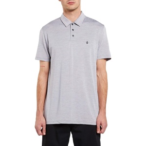 image:imageVolcom Mens Hazard Performance Short Sleeve Lightweight Golf PoloHeather Grey