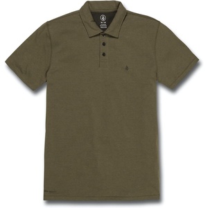 image:imageVolcom Mens Hazard Performance Short Sleeve Lightweight Golf PoloMilitary Green