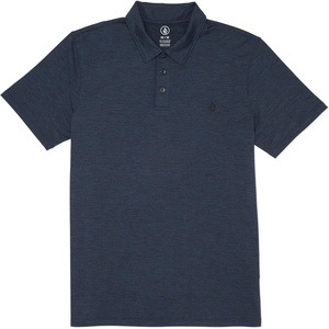 image:imageVolcom Mens Hazard Performance Short Sleeve Lightweight Golf PoloNavy Heather