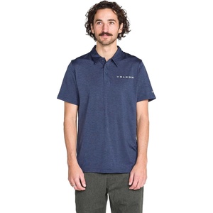 image:imageVolcom Mens Hazard Performance Short Sleeve Lightweight Golf PoloNavy Hodad